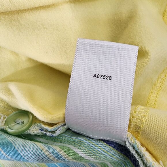 Denim & Co. Shirt Womens Size 2X Striped Button Front Long Sleeve 2Fer A85545 - Picture 10 of 10